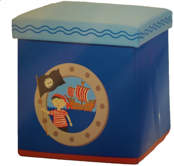 Kinder Sitz-Aufbewahrungsbox/blau
